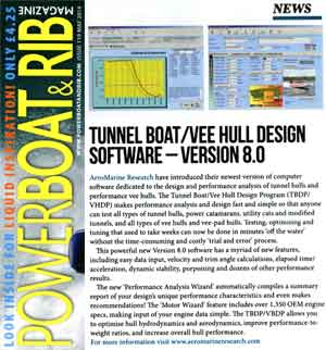Tunnel Boat Design Program Version 8.0